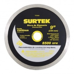 DISCO DIAM 9" CORTE CONT 123469 SURTEK