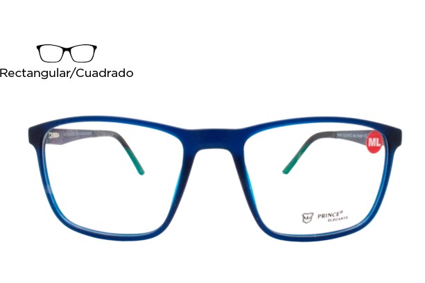 Lente Oftálmico Prince Elegante ACTIVE202A Azul mate