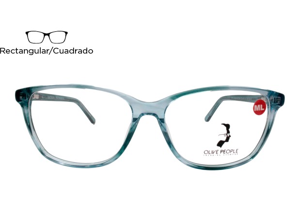 Lente Oftálmico Olive People B502A142BLUE Azul