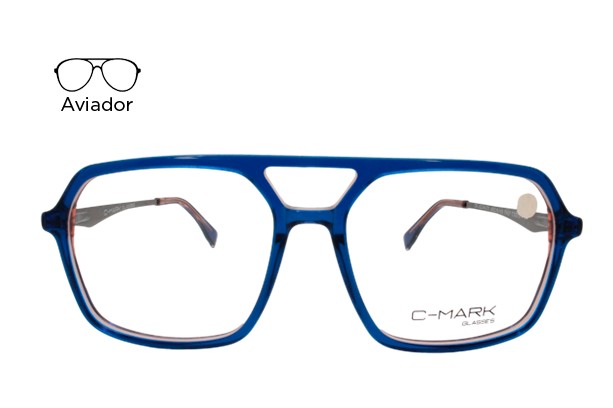 Lente Oftálmico C - Mark CMJ223A4707 Azul
