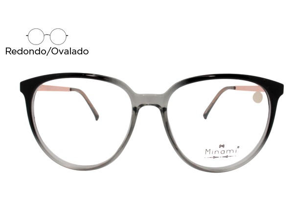 Lente Oftálmico Minami MINAMI018C3 Negro degradado