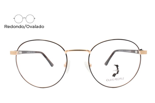 Lente Oftálmico Olive People ROUND008 Carey con dorado