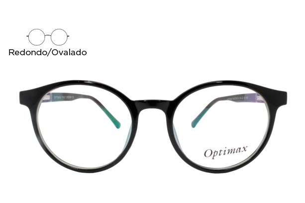 Lente Oftálmico Optimax PASTA014 Negro