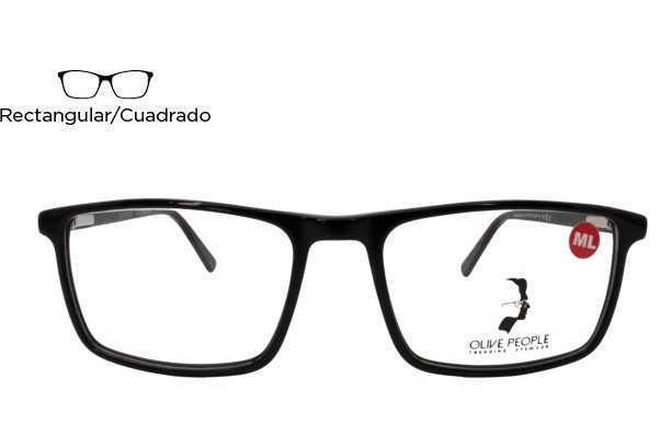 Lente Oftálmico Olive People AL1001CBLK Negro