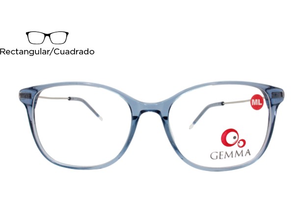 Lente Oftálmico Gemma GEMFAMOSA11C1 Azul transparente