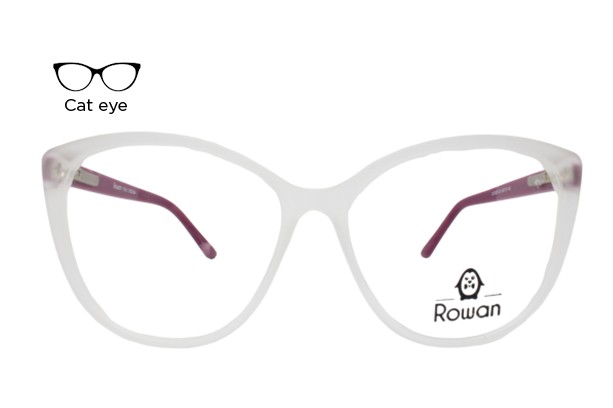 Lente Oftálmico Rowan 2023020 Transparente con morado