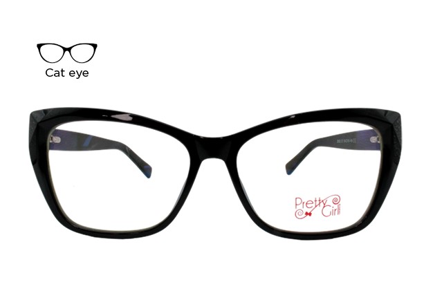 Lente Oftálmico Pretty Girl Eyewear 2002C1 Negro