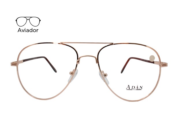 Lente Oftálmico Adán Eyewear AD700 Dorado