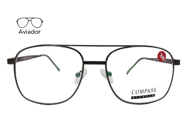 Lente Oftálmico Compass Eyewear COMPASS.MONEL018 Plata