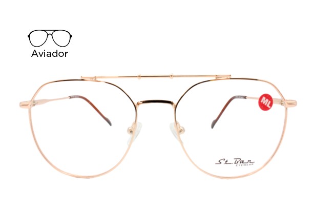 Lente Oftálmico St Bar Eyewear STB10327 Dorado
