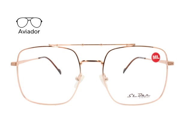 Lente Oftálmico St Bar Eyewear STB10328 Dorado