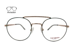 Lente Oftálmico Top Moda Eyewear TM2324M Verde con dorado