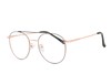 Lente Oftálmico Visual Eyewear METALVS19006 Dorado con negro