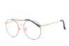 Lente Oftálmico Visual Eyewear METALVS19006 Dorado con negro