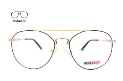 Lente Oftálmico Tom Berry Eyewear 1007MD53 Dorado