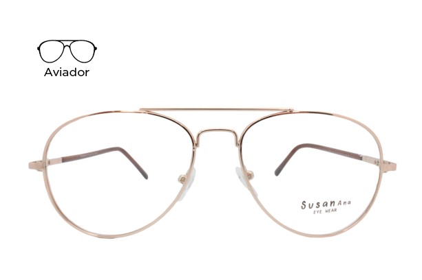 Lente Oftálmico Susan Ana Eyewear 1012 Dorado