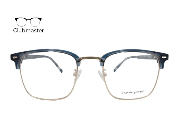 Lente Oftálmico Funky Fred Eyewear A2225F Azul con plata