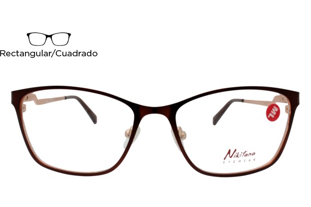 Lente Oftálmico Nikitana Eyewear NK9938C4 Café