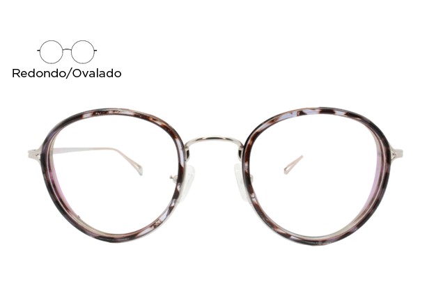 Lente Oftálmico Miss Moe MOEA9018TRS Morado carey con plata