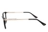 Lente Oftálmico marca Cloe VLE304080BLK Negro con dorado