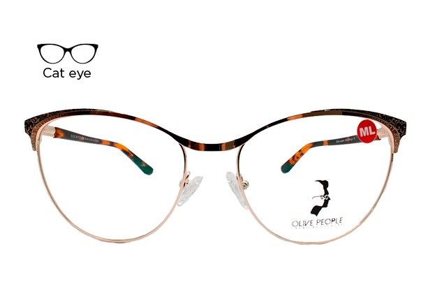 Lente Oftálmico Olive People 004BLKGOLD Dorado