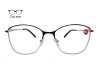 Lente Oftálmico Nikitana Eyewear NK9810FC1 Dorado con negro
