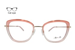 Lente Oftálmico Miss Moe A9015TR Dorado con rosa