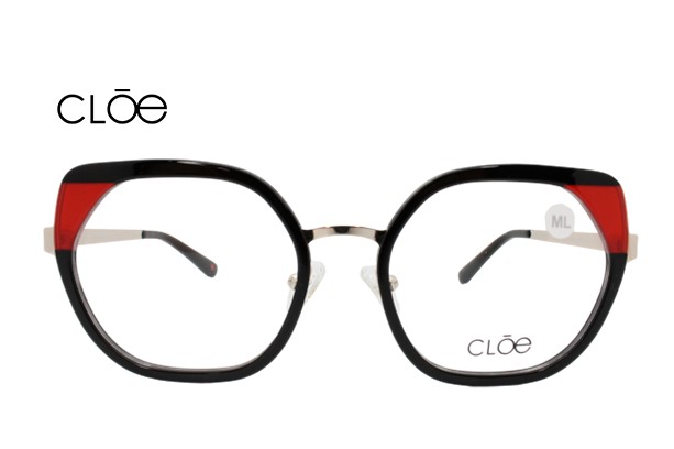 Lente Oftálmico marca Cloe VLE321770BLK Negro con rojo