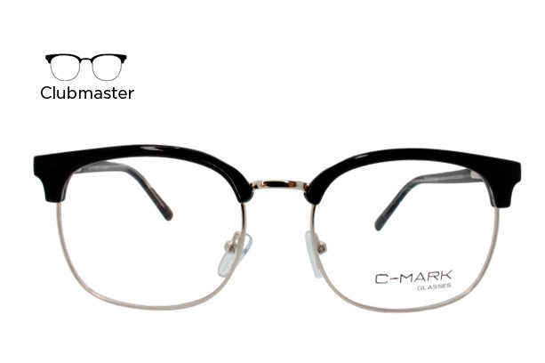 Lente Oftálmico C - Mark CMJ229P4102 Negro con plata
