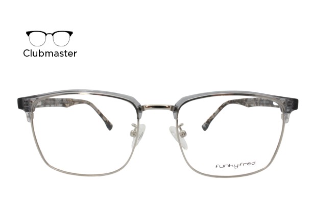 Lente Oftálmico Funky Fred Eyewear A2221F Gris con plata