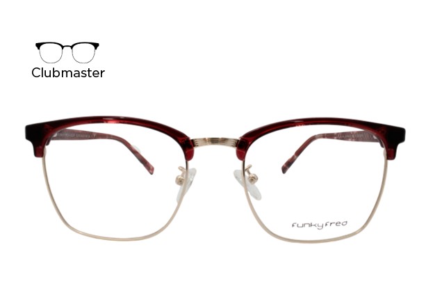 Lente Oftálmico Funky Fred Eyewear A2223F Tinto con plata