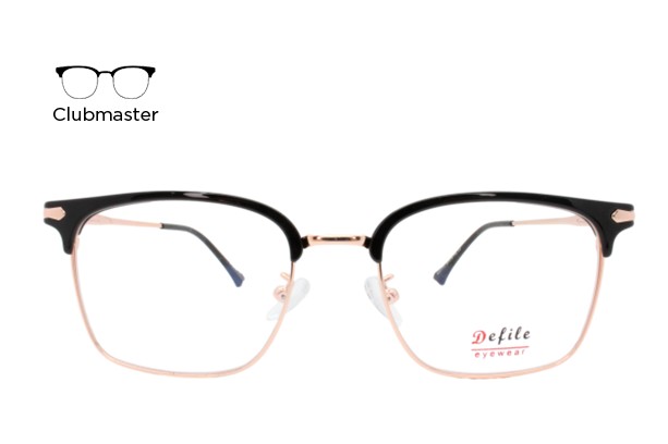 Lente Oftálmico Defile Eyewear D2017TJ Negro con dorado