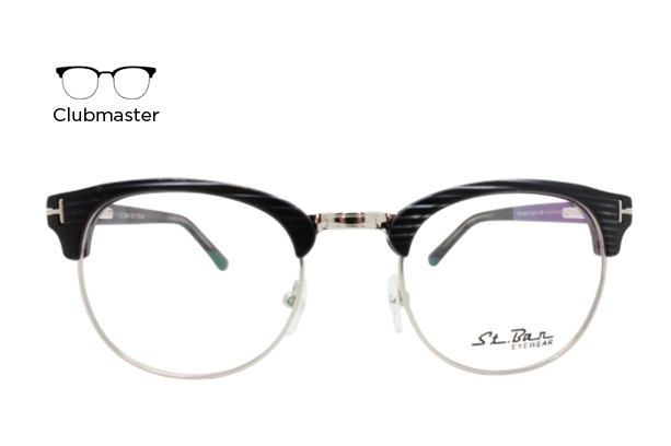Lente Oftálmico St Bar Eyewear STB08342 Negro con plata