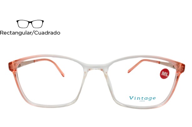 Lente Oftálmico Vintage View VI6014CA Rosa