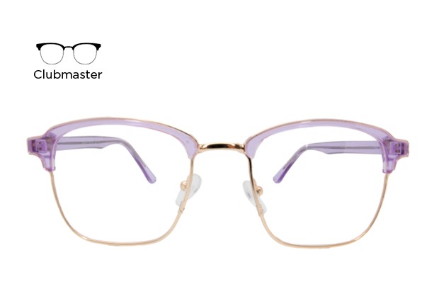 Lente Oftálmico Wharton W9087 Morado con dorado