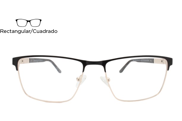 Lente Oftálmico Funky Fred Eyewear 2003M Dorado con negro