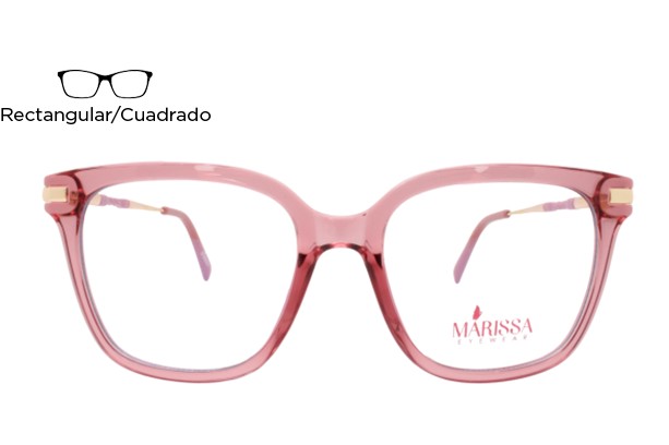 Lente Oftálmico Marissa Eyewear 2129 Rosa con dorado