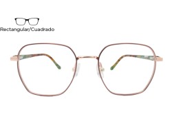 Lente Oftálmico Marissa Eyewear MRSAT8010 Rosa con dorado