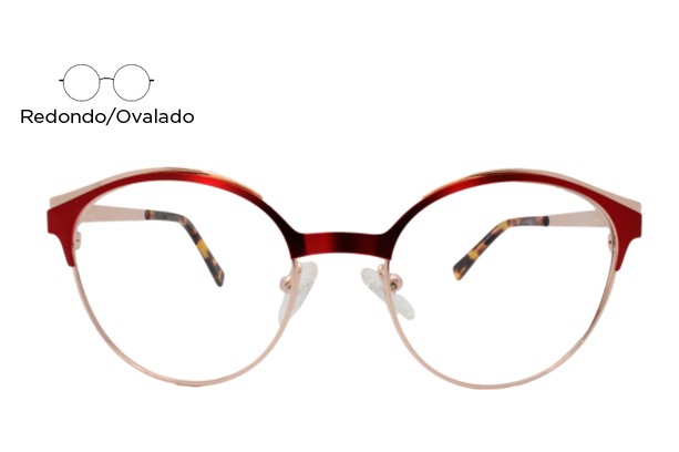 Lente Oftálmico Olive People STANDIN003 Rojo con dorado