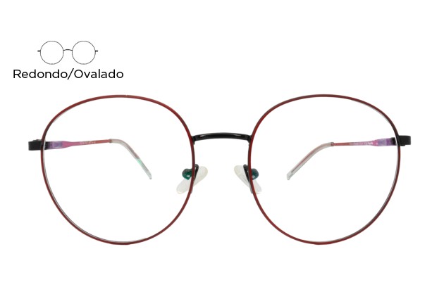 Lente Oftálmico Vittorio People VITM09557 Negro con rojo