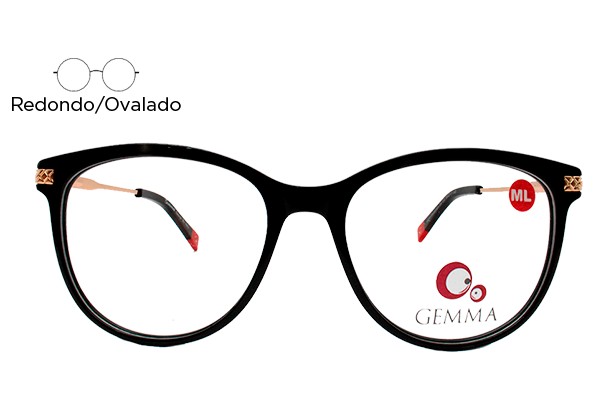 Lente Oftálmico Gemma GEMFAMOSA04C2 Dorado