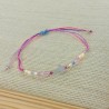 PULSERA HILO MULTICOLOR DIJE ACERO