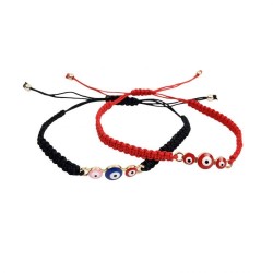 DUO DE PULSERA DIJE DE OJO