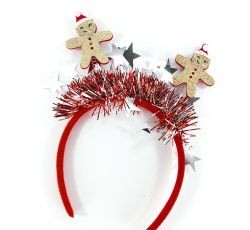 DIADEMA NAVIDEÑA MONOS DE NIEVE