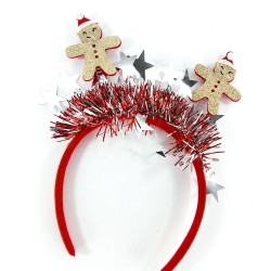 DIADEMA NAVIDEÑA MONOS DE NIEVE
