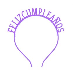 DIADEMA"FELIZ CUMPLEAÑOS"