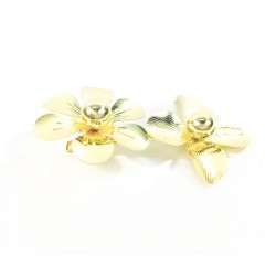 BROCHE METAL FLOR