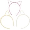 SET DIADEMA OREJAS DE GATO
