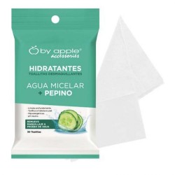 TOALLITAS DESMAQUILLANTES AGUA MICELAR + PEPINO BY APPLE