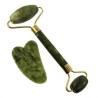 RODILLO + GUA SHA MASAJEADOR FACIAL DE JADE